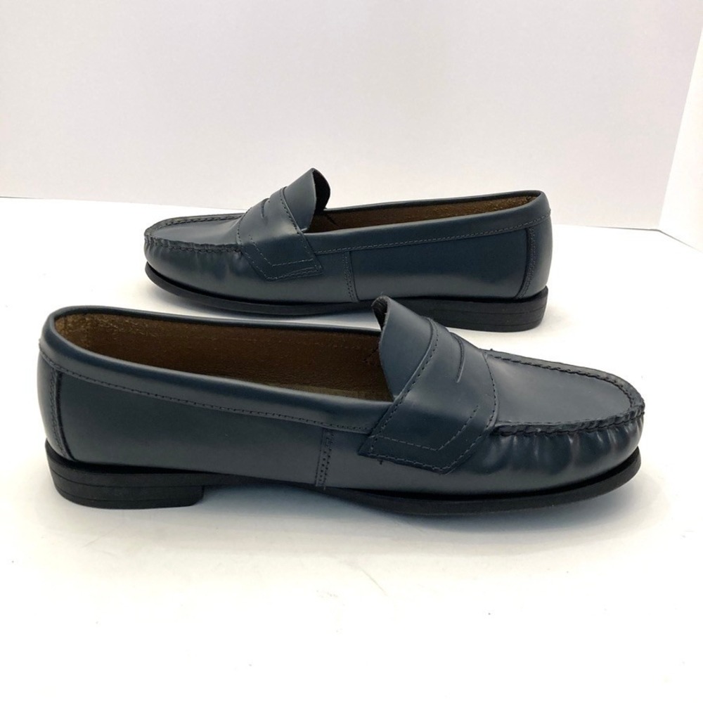 EASTLAND Classic II Penny Loafers Shoe Navy Blue Leather Memory Foam Womens 8.5W - Picture 7 of 10